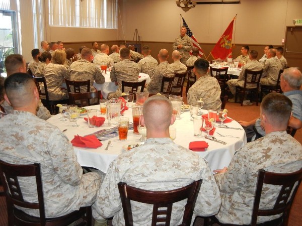 In June, luncheon attendees hear from guest speaker Gen. Smith during the chapter's inaugural luncheon.